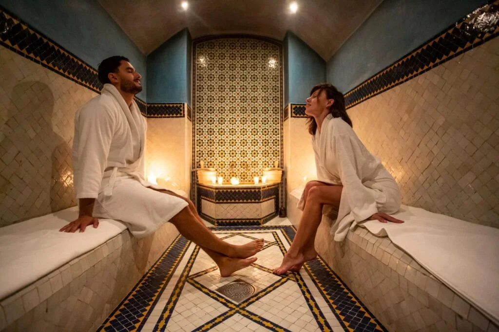Séance de hammam traditionnel marocain et massage à Marrakech